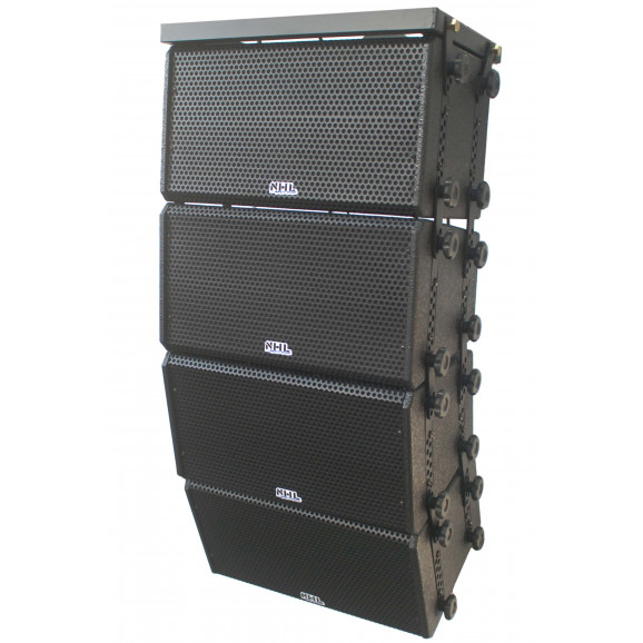 P.A. Line Array Ativo 1200W 2x8