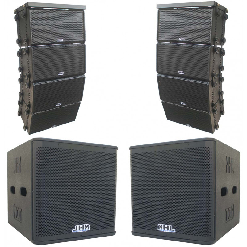 Line array 2x8 clearance