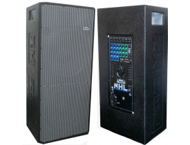 Caixas Ativa + Passiva 2x15" 1100W MX15.1100AP c/ Mixer 6ch integrado USB, Bluetooth