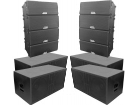 Kit Ativo (Line Array 2x10" Ti + Sub 18") NHL 12 Cxs 14400w LA14400