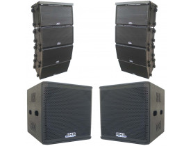 Kit Ativo (Line Array 2x8" Slim + Sub 18" Top) 10 Cxs 5400w LA5408