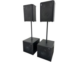 Kit Ativo (1x12" Ti + Sub 15") 4 Caixas NHL 2400w PRO2404