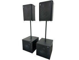 Kit Ativo (1x12" Ti + Sub 15") 4 Caixas 4000w PRO4002 Estéreo