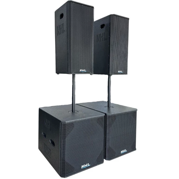 Kit Ativo ( 2X10" Ti + Sub 18" ) 4 Caixas 5000w TOP5003