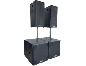 Kit Ativo ( 2X10" Ti + Sub 18" ) 4 Caixas 5000w TOP5003
