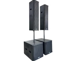 Kit Ativo ( 4X8" Ti + Sub 18" ) 4 Caixas 5000w TOP5004