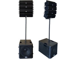  Kit Ativo (Line Array + Sub 15") 10 Caixas P.A. Compacto Gla3500 Estereo