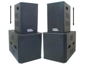  Kit Ativo ( 1X12" Ti + Sub 15" ) 4 Caixas 5200w TOP5201