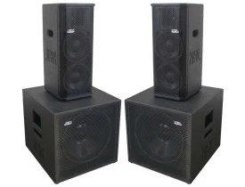 Kit Ativo (2x8"+ti + Sub 15") 4 caixas 4000w PRO4001