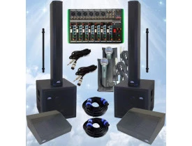 Kit Nossa Igreja 150 Fiéis  - Sistemas de PA, Retornos, Mesa, Cabos