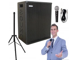 Kit "P30" para Oratória Louvor Campanha c/ Caixa Microfone Pedestal