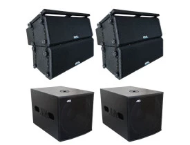 Kit Ativo (Line Array 2x8" Ti + Sub 18") 6 Cxs 4800w LA4808