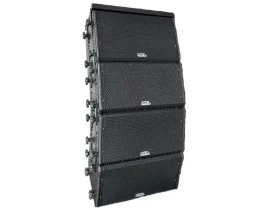 P.A. Line Array Ativo 1800W 2x8" Compacto ( 4 Caixas ) LA8.1800APP
