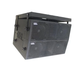 P.A. Line Array Ativo (dupla) 1400W 4x8" + Ti NHL DH8.1400A Bidirecional