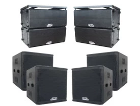 Kit Ativo (Line Array 2x10" + Sub 18") 8 Cxs 9600w LA9608