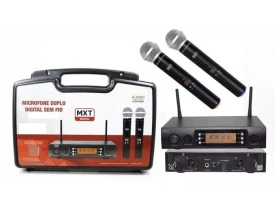 Microfone Sem Fio Duplo MXT 