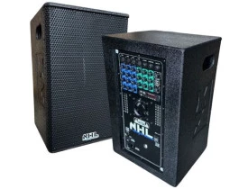 Caixas Ativa + Passiva 12" 1500W MX12.1500AP c/ Mixer 6ch integrado USB, Bluetooth