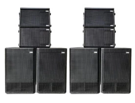 Kit Ativo Premium ( 12" Ti + Sub 18" ) 8 Caixas Sistema SPL10000 v2