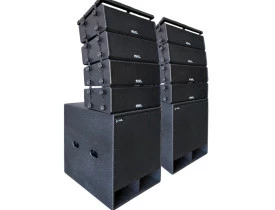 Kit Ativo Premium (Line Array 2x8"+Ti + Sub 21" ) 10 Caixas Sistema SPL9200