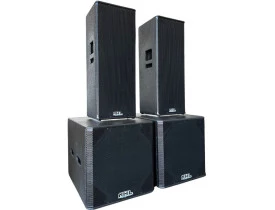  Kit Ativo ( 2X12" Ti + Sub 18" ) 4 Caixas 6000w TOP6002