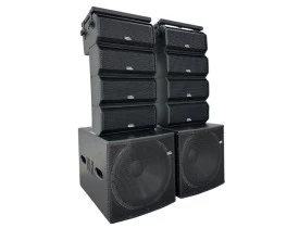Kit Ativo (Line Array 18x 3" + Sub 18") 4 Caixas 3000w VLA3000
