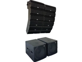 Kit Ativo (Line Array 36x 3" + Sub 18") 4 Caixas 5800w VLA5800 G2