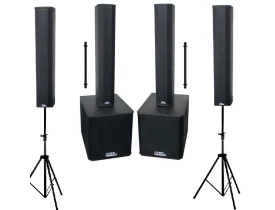 Kit Ativo Line (Colunas 9x3" + Sub 15" Top) 3400w 6 caixas VL3450
